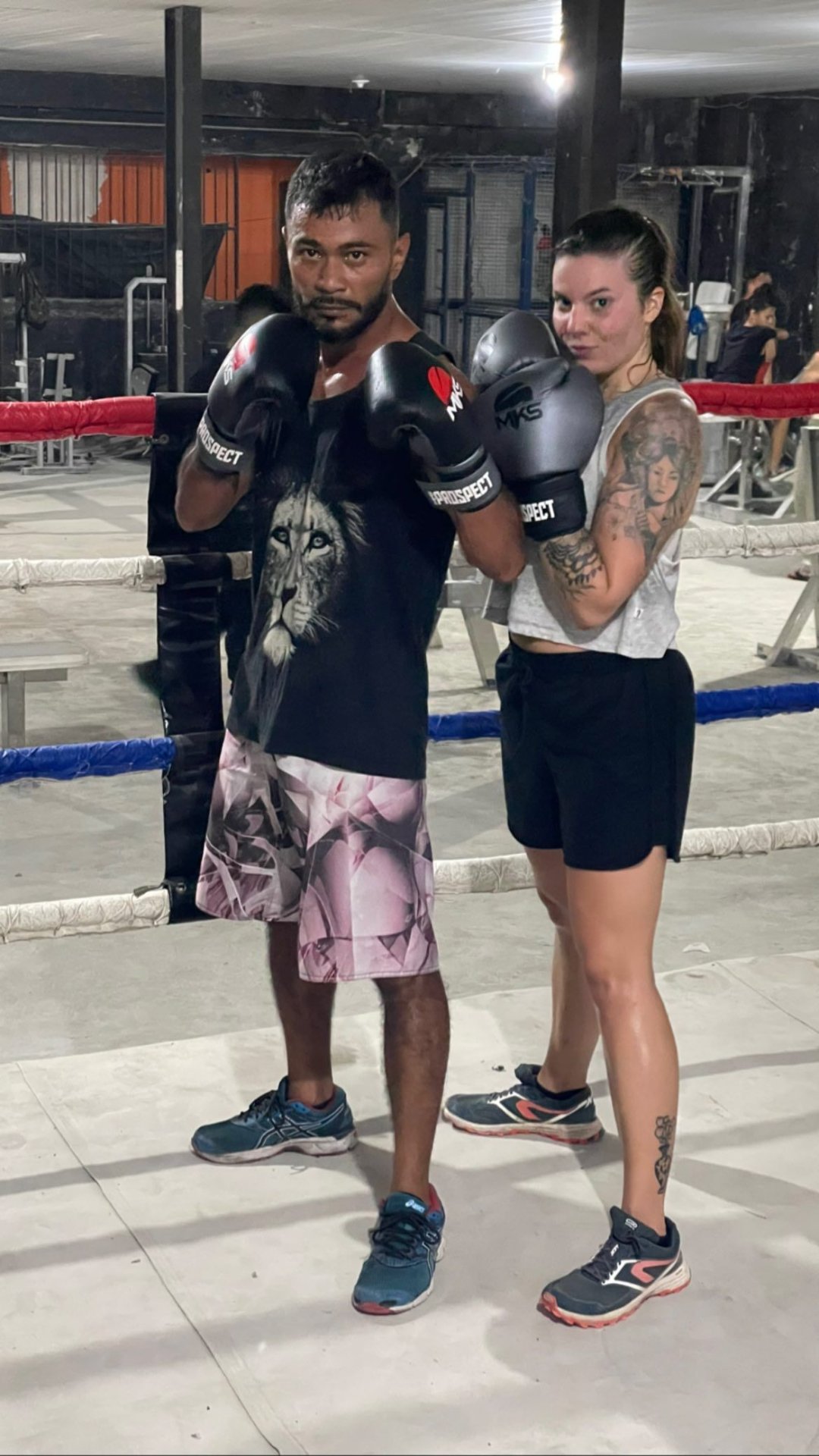 Aula de boxe no Rio